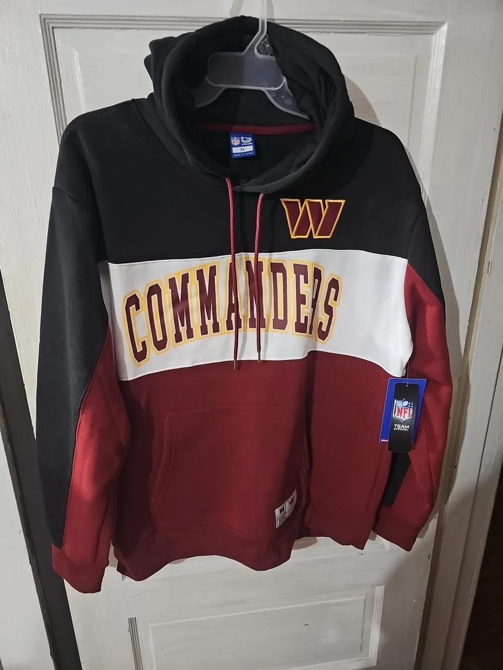 Washington Commanders NFL Ultra Game Hoodie XL NWT Black Burgundy